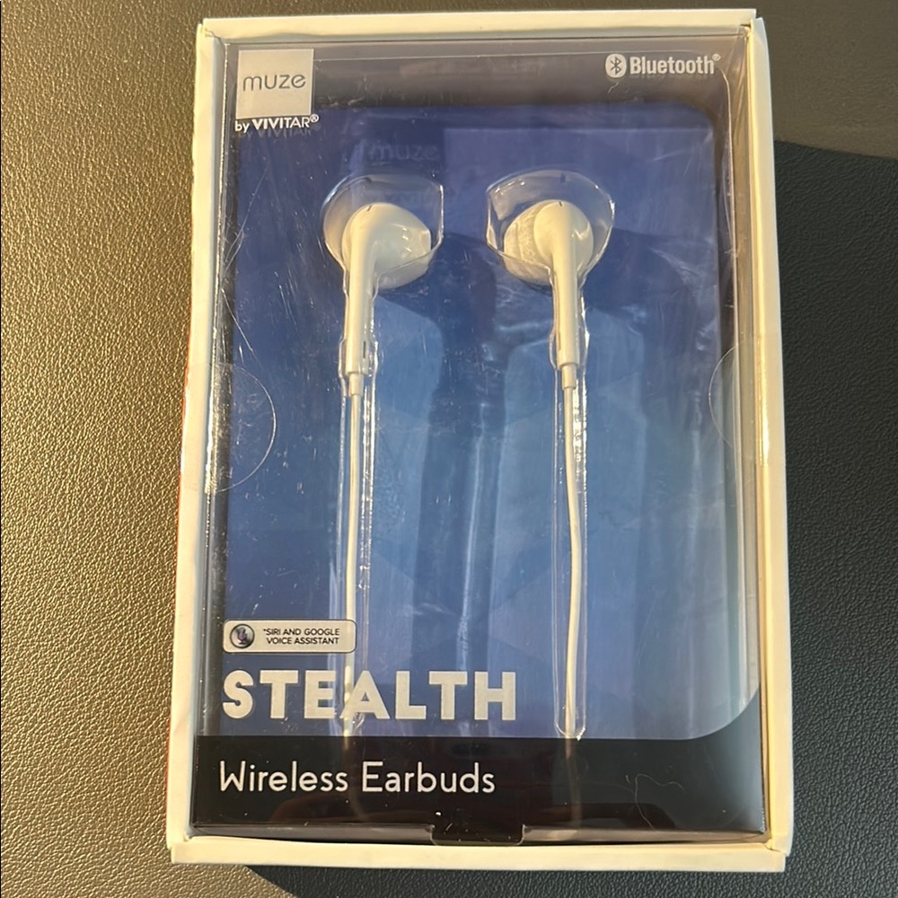 Vivitar Muze Stealth Wireless Earbuds - White New in Box